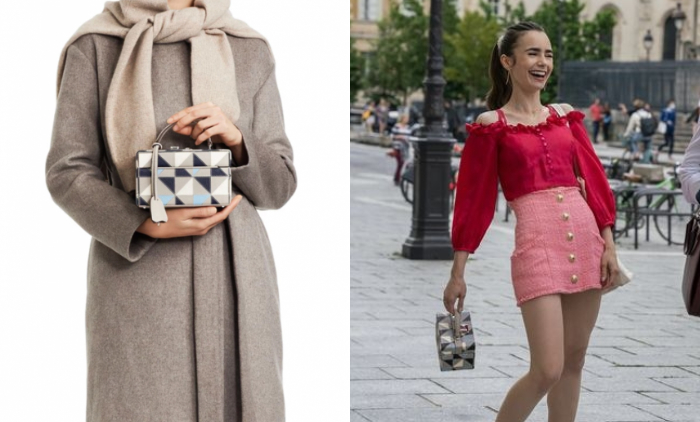 Emily in Paris同款手袋｜Mark Cross 1845 Mini Trunk近年，方型手袋算是其中一個手袋界的潮流，而向來都是fashion queen的 Emily也當然有一個啦，說的